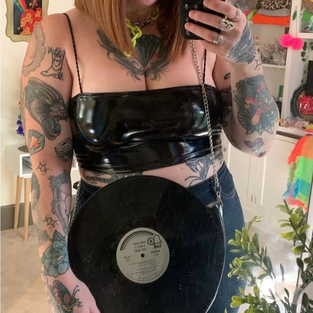 Handmade record vinyl bag
